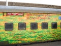 Air Conditioned First Class Coach of Shatabdi Express. Super fast Shatabdi Express passenger trains of Indian Railways are Royalty Free Stock Photo