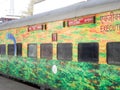 Air Conditioned First Class Coach of Shatabdi Express. Super fast Shatabdi Express passenger trains of Indian Railways are Royalty Free Stock Photo