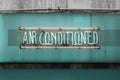 Air Conditioned Sign Royalty Free Stock Photo