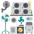 Air conditioner airlock systems equipment ventilator conditioning Royalty Free Stock Photo