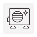 Air Conditioner Clean Icon Royalty Free Stock Photo