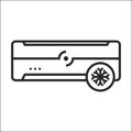 Air conditioner cold mode icon