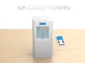 Air-conditioner 3d render image