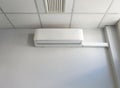 Air conditioner heat pump wall mounted indoor unit Royalty Free Stock Photo