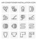 Air conditioner icon Royalty Free Stock Photo