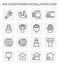 Air conditioner icon Royalty Free Stock Photo