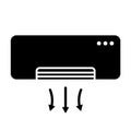 Air conditioner icon. Flat simple style