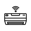 Air Conditioner icon in line style about internet of things for any projects Royalty Free Stock Photo
