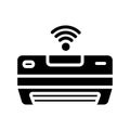 Air Conditioner icon in solid style about internet of things for any projects