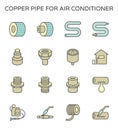 Air conditioner installation icon Royalty Free Stock Photo