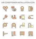 Air conditioner icon Royalty Free Stock Photo