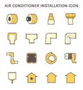 Air conditioner installation tool icon Royalty Free Stock Photo