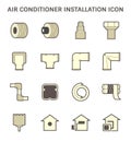 Air conditioner installation tool icon Royalty Free Stock Photo