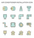 Air conditioner installation tool icon Royalty Free Stock Photo