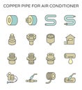 Air conditioner installation tool icon Royalty Free Stock Photo