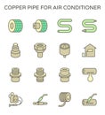 Air conditioner installation tool vector icon Royalty Free Stock Photo