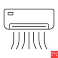 Air conditioner line icon