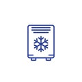 air conditioner, mobile ac line icon on white