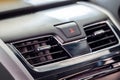 Air conditioner in modern car interior detail Royalty Free Stock Photo