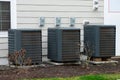 air conditioner near the house unit compressor cool fan