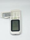 Air conditioner remote control, white background Royalty Free Stock Photo