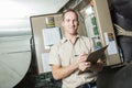 Air Conditioner Repair Man at work Royalty Free Stock Photo