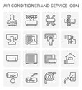 Air conditioner icon Royalty Free Stock Photo