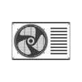Air conditioner unit. Royalty Free Stock Photo