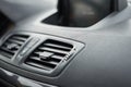 Air conditioner ventilation grille in the car. Climate control panel Royalty Free Stock Photo