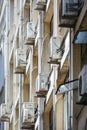 Air Conditioners Installed On The Side Of A Building