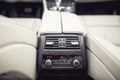 Air conditioning and car ventilation system for passengers, design details of modern car Royalty Free Stock Photo