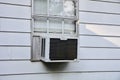 AC Unit in Window Royalty Free Stock Photo