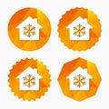 Air conditioning indoors icon. Snowflake sign.