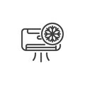 Air Conditioning line icon