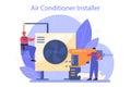 Air conditioning repair and instalation service. Repairman