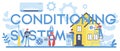 Air conditioning system and instalation service typographic header