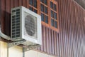 Air conditioning units installed outside the house Royalty Free Stock Photo