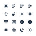 Air conditioning icon set