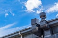 Air conditioning and ventilation systems on a roof Royalty Free Stock Photo