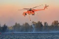 Air Crane fighting bush fires