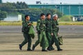 Air crew of Japan Air Self Defense Force JASDF