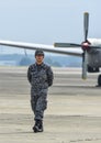 Air crew of Japan Air Self Defense Force JASDF Royalty Free Stock Photo