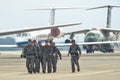 Air crew of Japan Air Self Defense Force JASDF Royalty Free Stock Photo