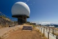 Air Defence Radar Station built at the top of Pico do Arieiro, Madeira, Portugal Royalty Free Stock Photo