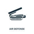 Air Defense icon. Monochrome simple line Weapon icon for templates, web design and infographics
