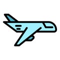 Air delivery icon vector flat Royalty Free Stock Photo