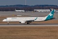 Air Dolomiti Embraer E190 airplane at Munich airport