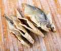 Air-dried salted gutted fish roach