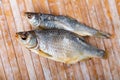 Air-dried salted gutted fish roach