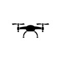 Air Drone Flat Vector Icon Royalty Free Stock Photo